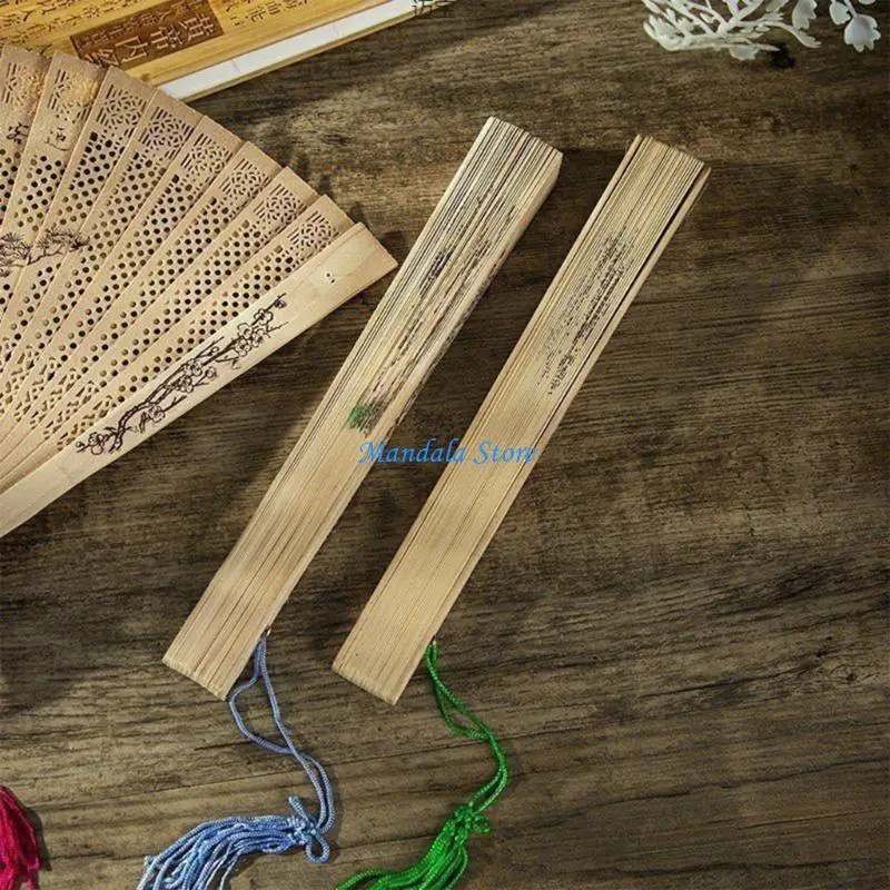 

U2JC Fine Craftsmanships Hand Fan Featurings Chinese Florals Art Folding Fan