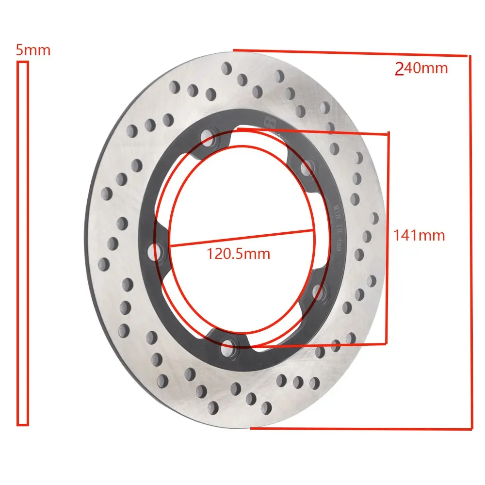 Motorcycle Rear Brake Disc Rotor for Suzuki GSR750 11-16 GSX-S750 17-22 GSF1200 Bandit 2006 GSF1250 07-17 GSX1250 10-17 GSF650SA