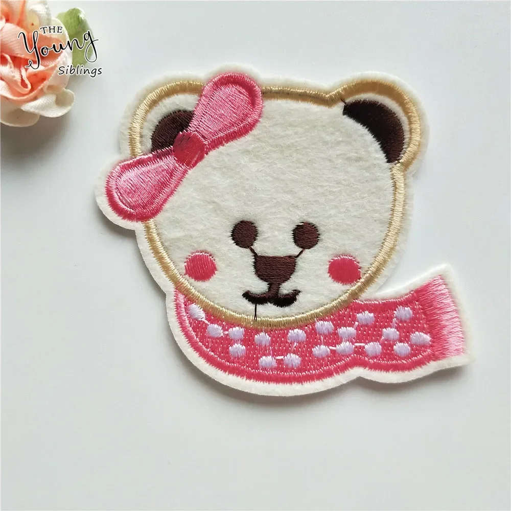 Mix klej termotopliwy żelazko łatki Cute Animal Sheep bee dog wyszywana aplikacja naklejki kurtka odznaki DIY akcesoria do odzieży