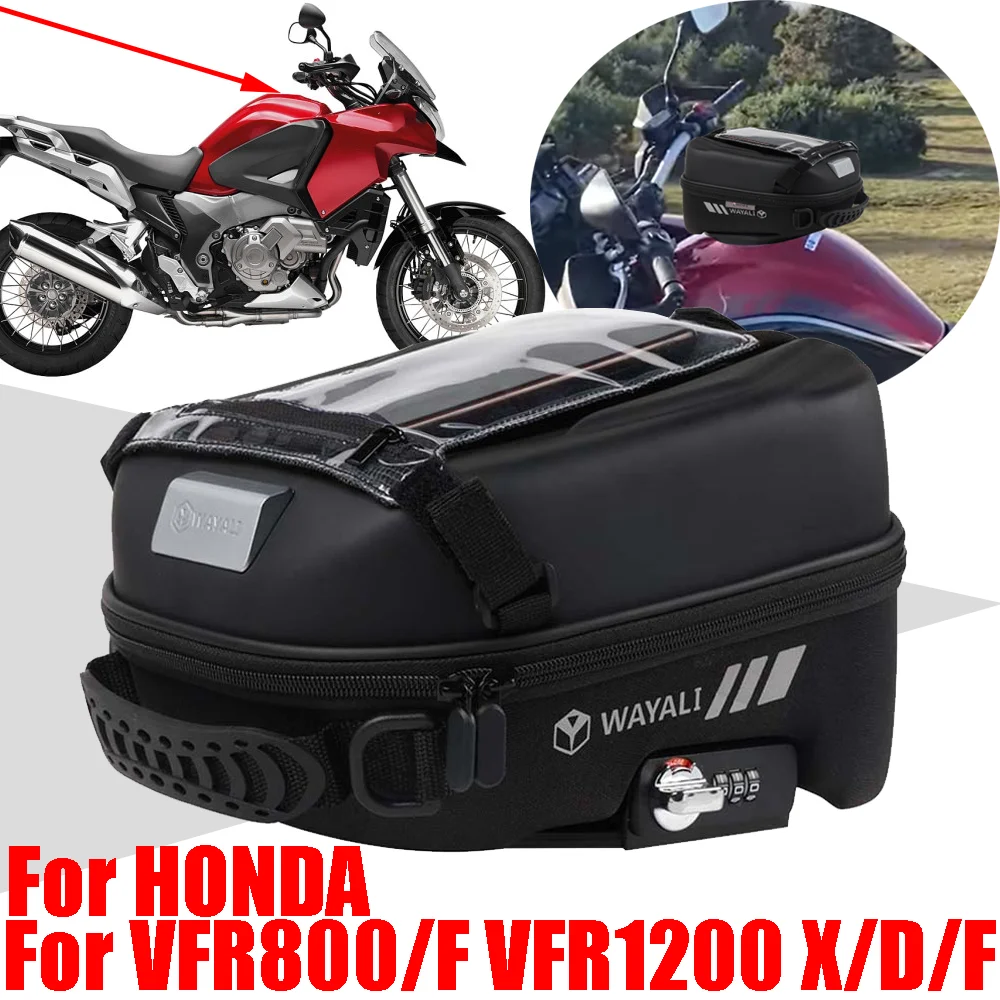 

For HONDA VFR800 VFR800F VFR1200X Crosstourer VFR1200 VFR 800 1200 X F 1200X Accessories Tank Bag Luggage Tanklock Storage Bags