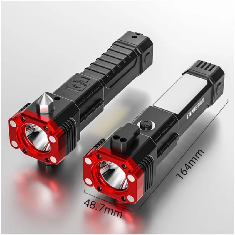 Multi-Function Safety Hammer Flashlight Outdoor self-defense flashlight Super Bright Adventure Lighting