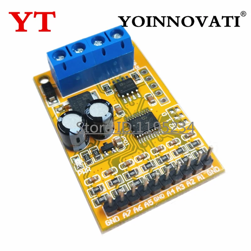 1 szt. 0-5 V/0-10 V 7-kanałowy moduł akwizycji analogowej RS485 Modbus RTU R4AVA07