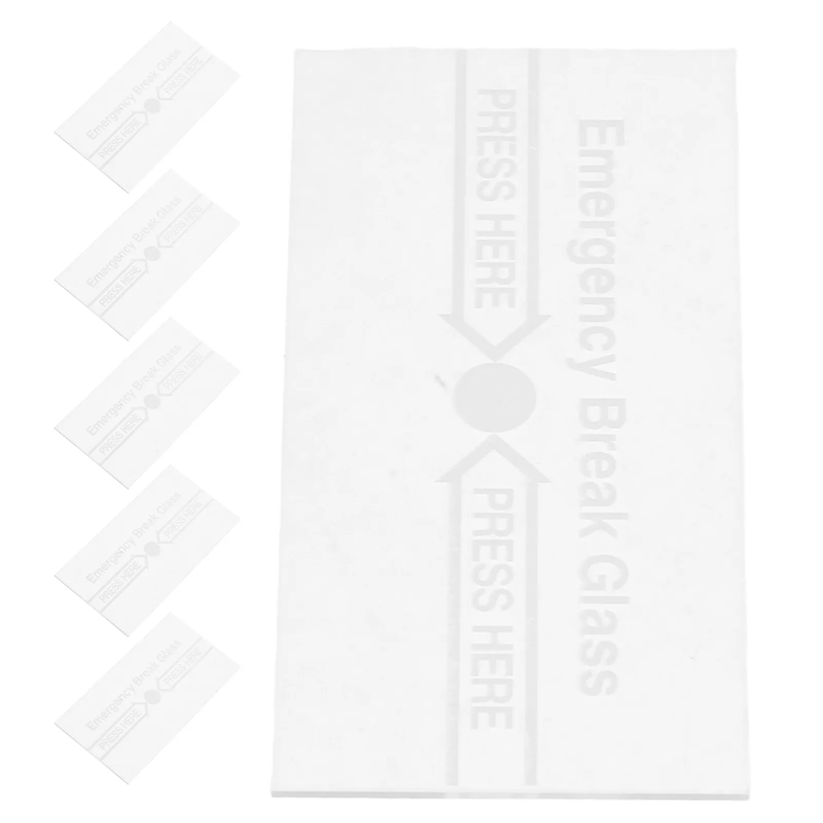 12Pcs High Temperature Resistant Manual Call Point Replacement Glass Fire Alarm Switch Cover Indoor Emergency Break Glass Panel