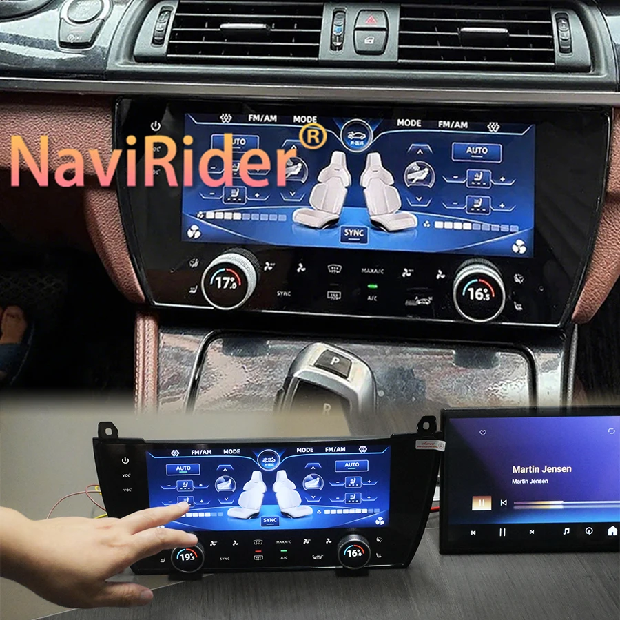 YES Touch Screen Digital AC Panel Climate Control Module Board Air Conditioner LCD Display For BMW 5 Series F10 F11 2011-2017