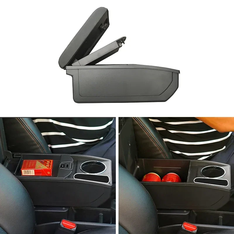 Reposabrazos para consola central Suzuki Celerio, caja de almacenamiento con portavasos, accesorios interiores de coche