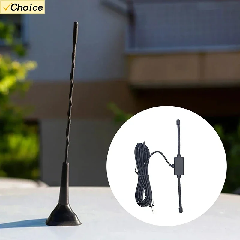 12V Reinforced Car Windshield AM FM Radio Antenna Signal Booster Hidden Radio Active GM Auto Parts Anti-jamming Car Antenna