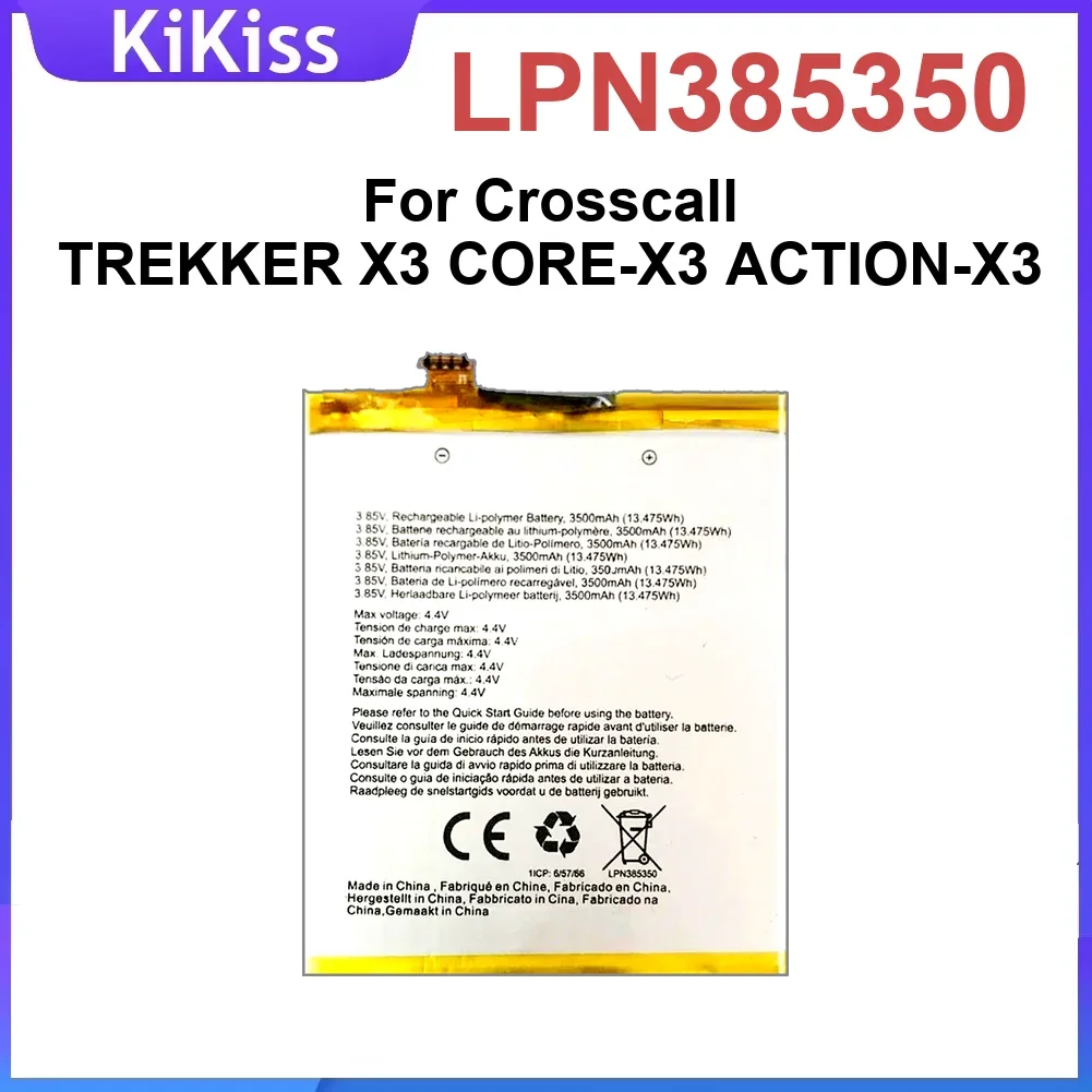 

Replacement LPN385350 Mobile Phone Battery High-Performance For Crosscall TREKKER X3 CORE-X3 ACTION-X3