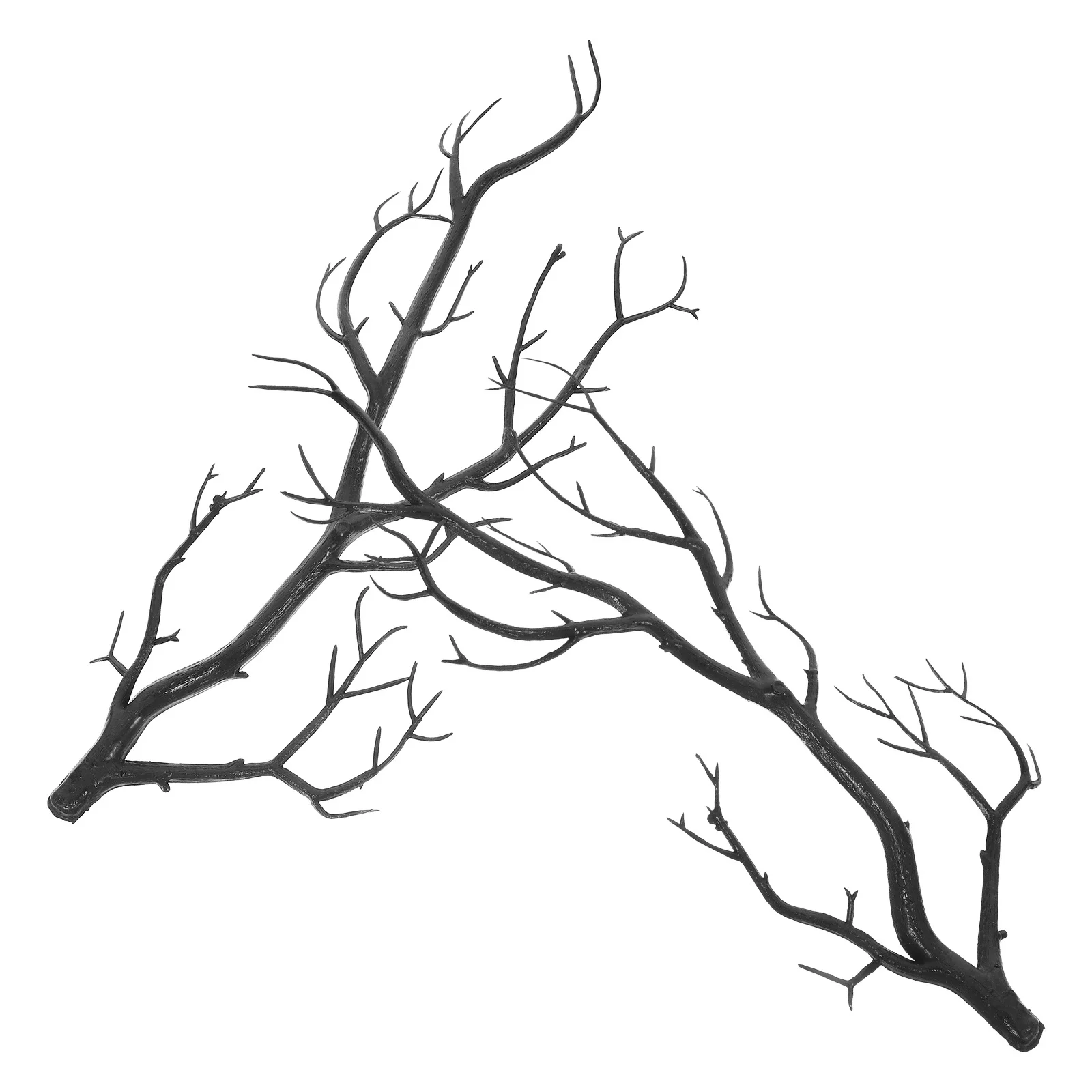 2 шт., искусственные ветки деревьев в форме рогов, имитация сушеной ветки для Diy, Хэллоуина, рождественские украшения, искусственный декоративный стебель