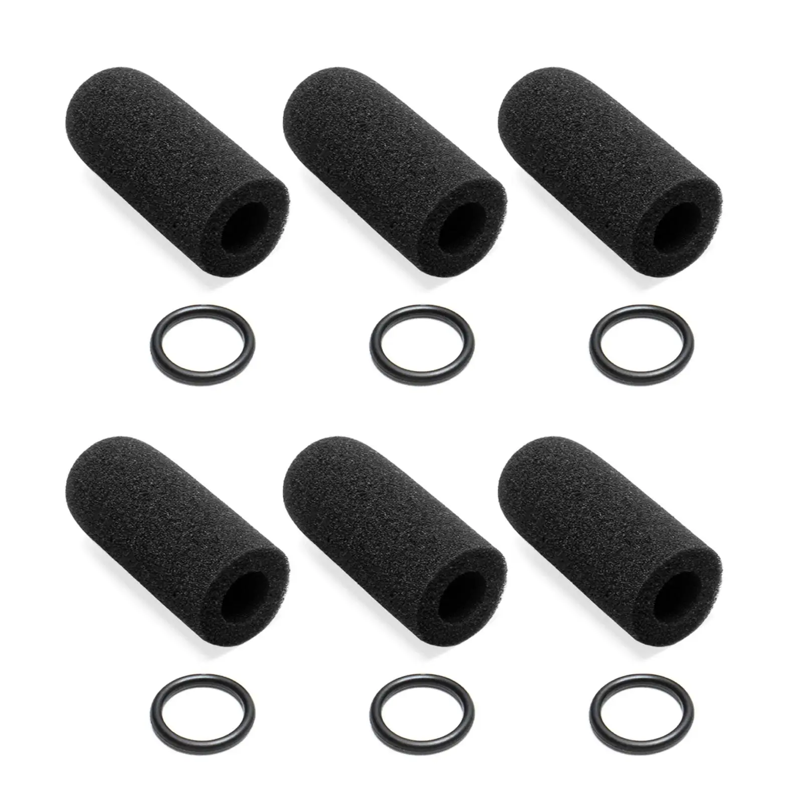 Voarmaks 6 قطع من أغطية الميكروفون الرغوي لميكروفونات ديفيد كلارك DC One-X/PRO-X2/DC-Pro X/H10-13.4/H10-60/H20/M-7/M-4/M-5/M-77/DC-87
