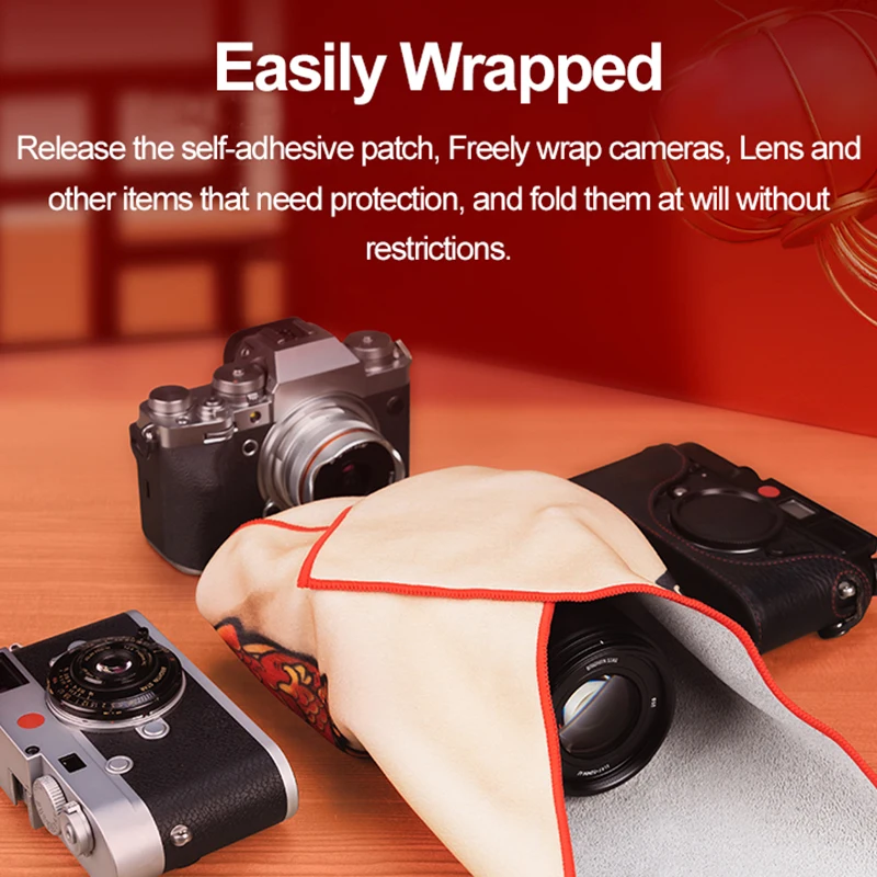 Camera Protective Wrap Pouch Camera Bag Protector Cloth Cleaning Microfiber Fabric Soft