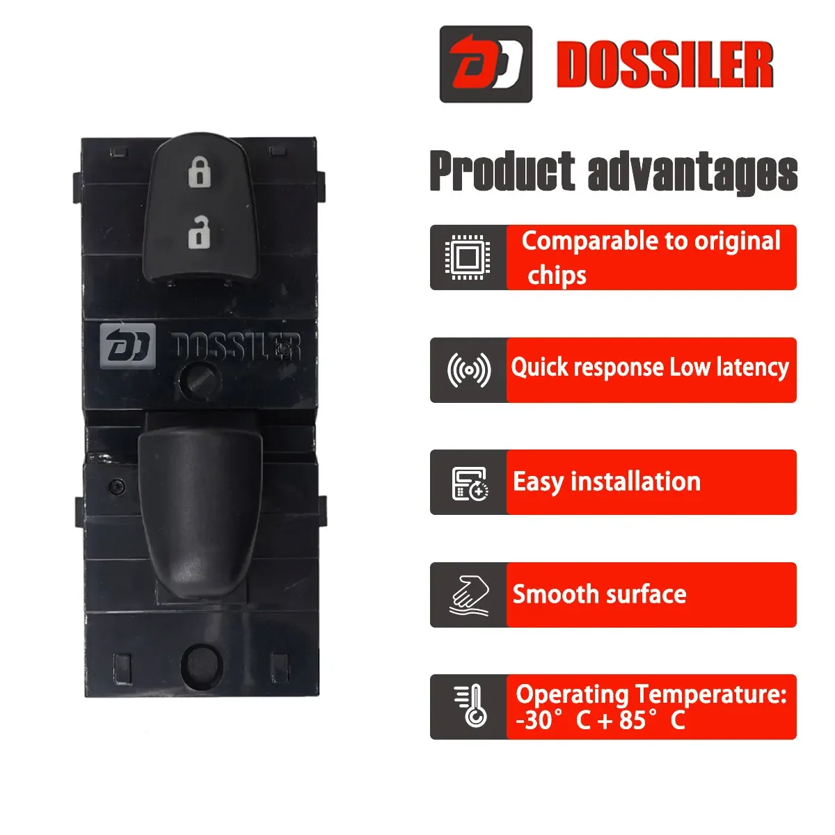 25411-3TA1A Dossiler Passenger Side Electric Window Switch Control Button for Nissan Qashqai Altima Sylphy Tiida X-Trail 12 Pins