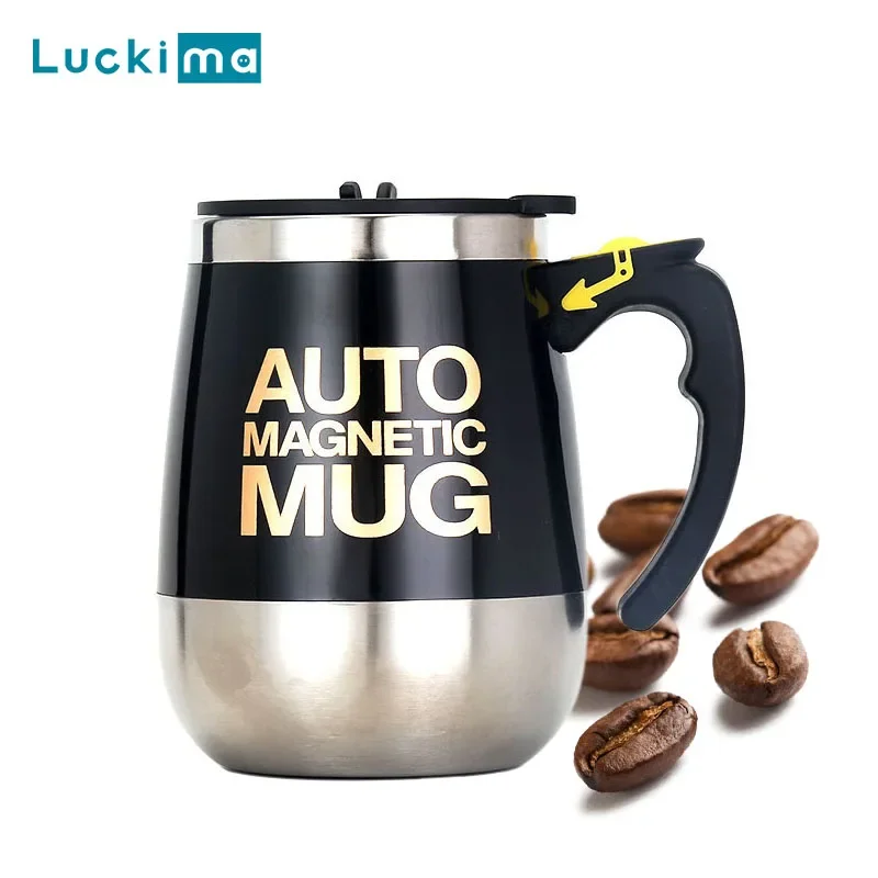 New Self Stirring Coffee Mug USB Rechargeable Stainless Steel Auto Mixing Blender Cup for Home Office Christmas Birthday Gift