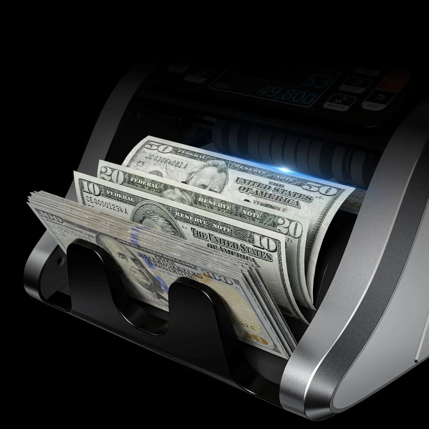 

%A for Aneken-contador de dinero N60, máquina para contar valores, detección de falsificaciones UV/MG/IR/DD