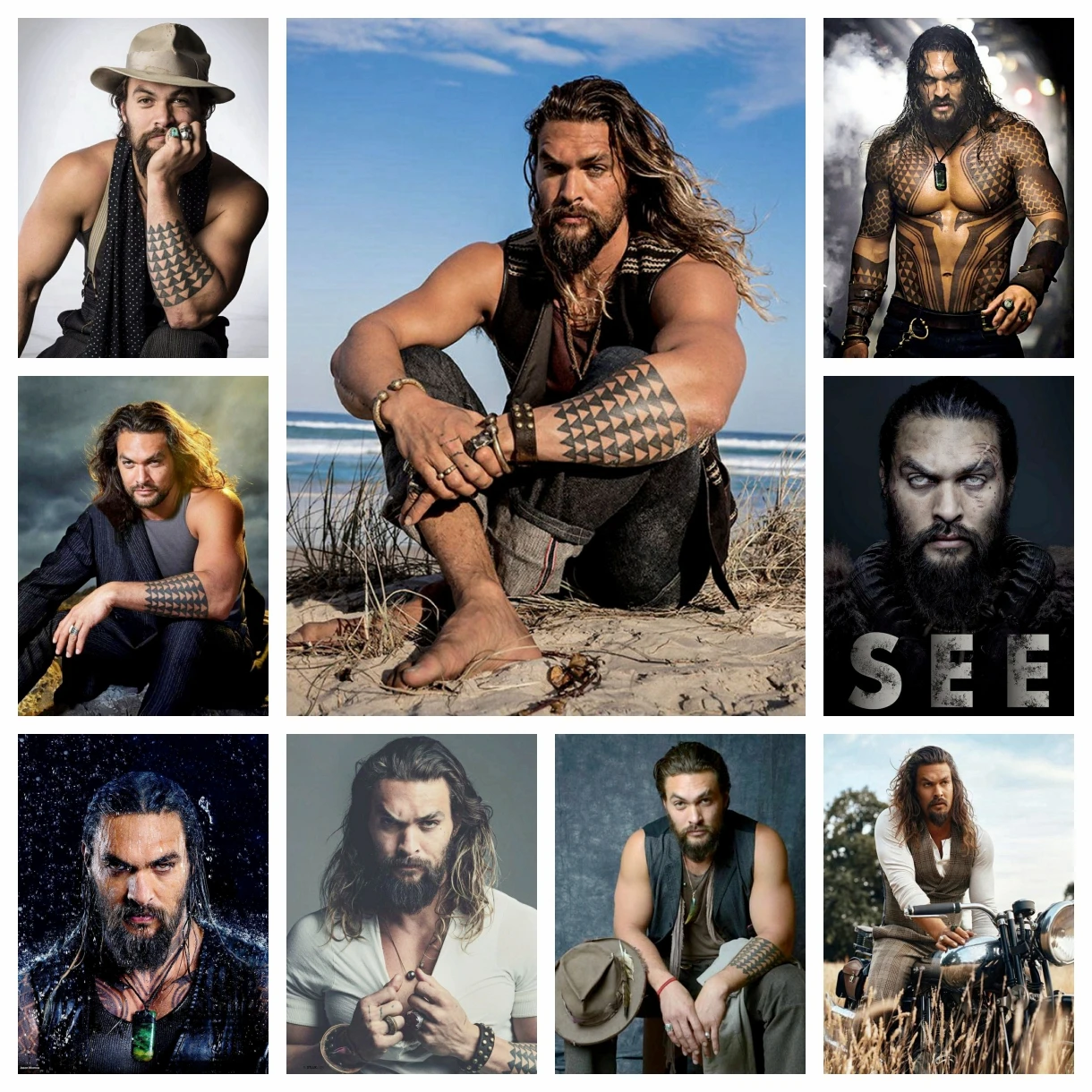 Jason Momoa 5d DIY Diamant Malerei voller runder Bohrer Filmstar Diamant Stickerei Kreuz stich Strass Mosaik Wohnkultur