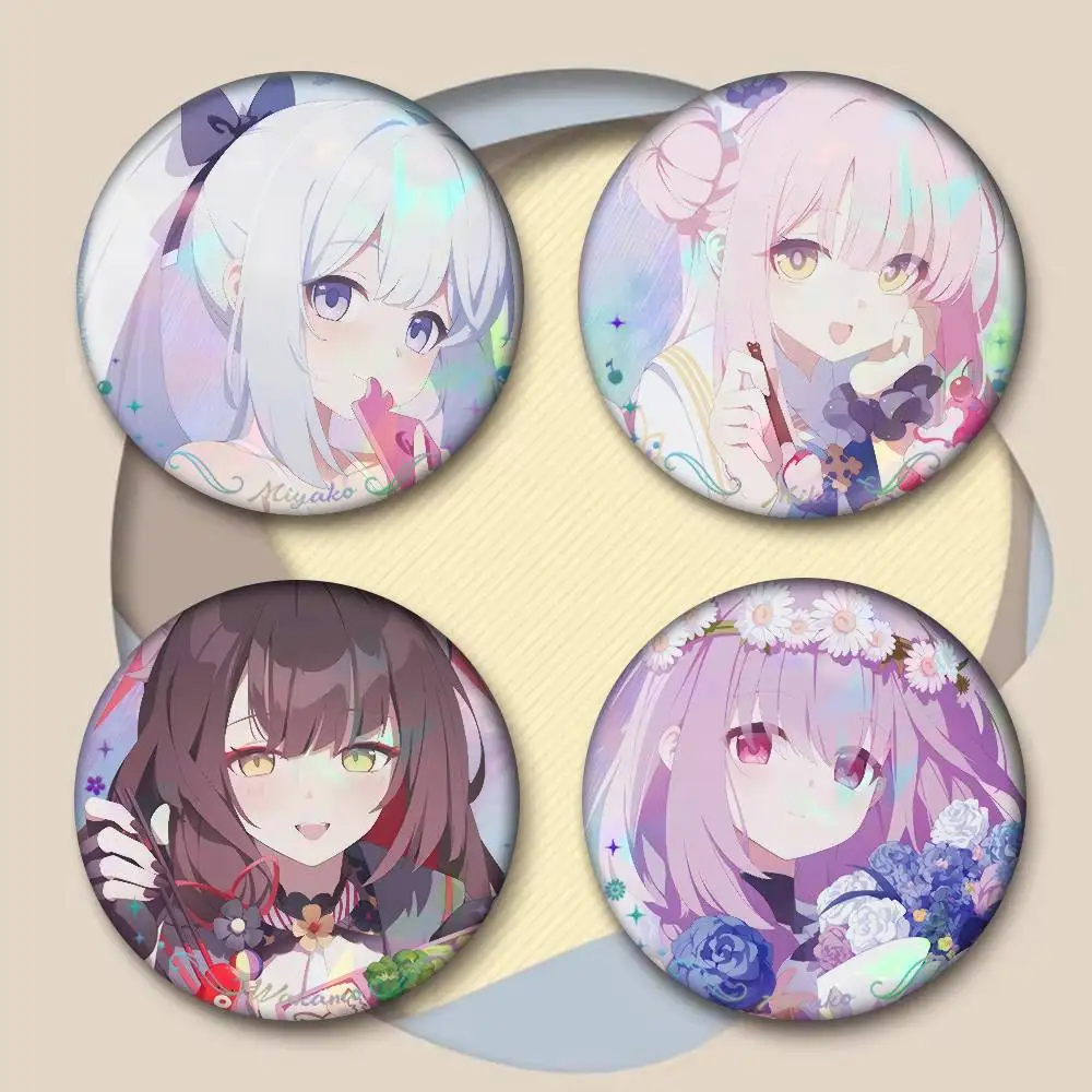 Game Blue Archive TSUKIYUKI MIYAKO   /44/58MM Customizable Button Pins Cute Funny Creative Badge Jewelry Decor Gifts For Friends