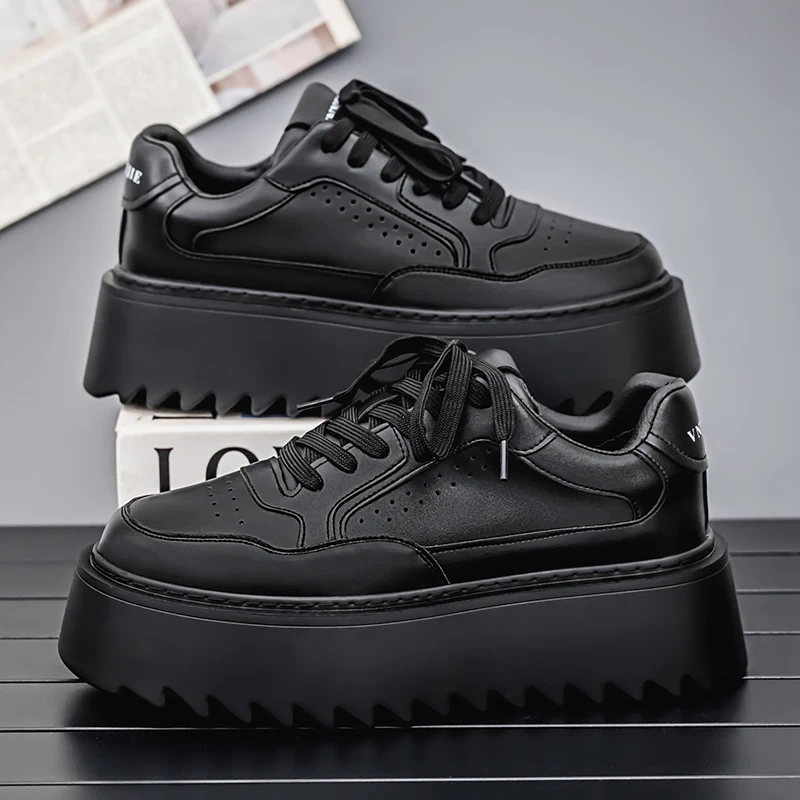 

Маленькие белые туфли, новые мужские туфли на платформе, весна 2025, трендовые туфли на платформе в стиле ретро