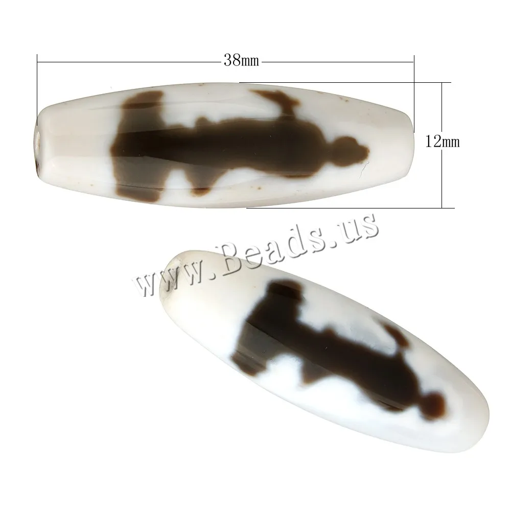 1pc Natural Tibetan Agate Onyx Dzi Beads Jewelry Making Beads Bulk Beads white Oval Kuanyin Grade A 38x12x12mm Tibetan Dzi Beads