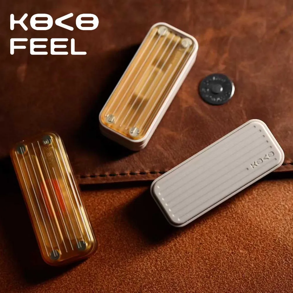 KOVO EDC PEEK PEI Floating Light Fidget Slider Mechanical Push Slider Fidget Toys For Adults Office Desk Anxiety Toys