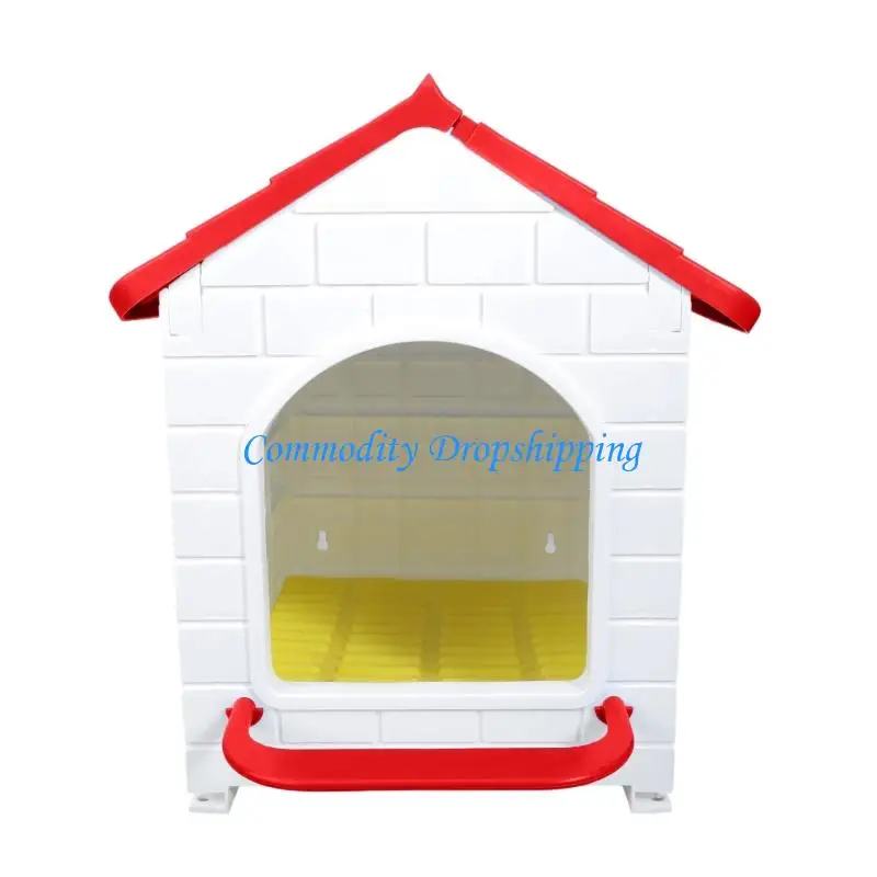 

Y5JC Poultry Eggs Laying Nesting Box With Slope Roof Weatherproof Chicken Coops and Pad