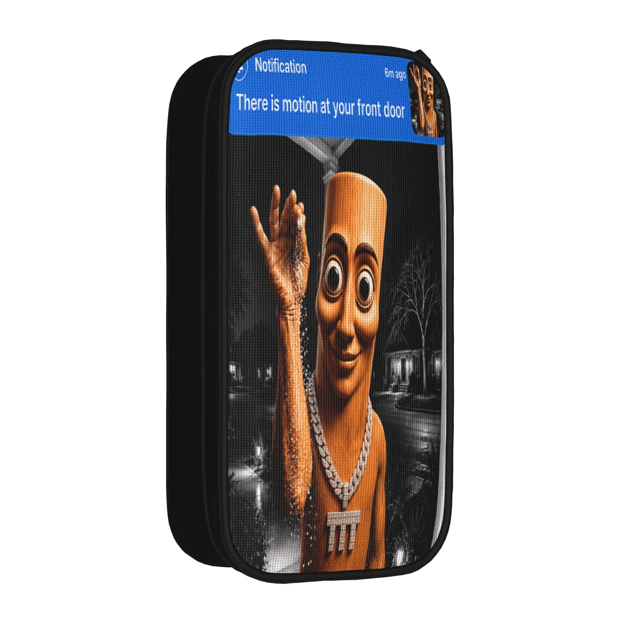 There is Motion at Your Front Tung Tung Sahur Money Pencil Case Girls Kawaii Pencil Pouch Custom School Pencil Cases Supplies