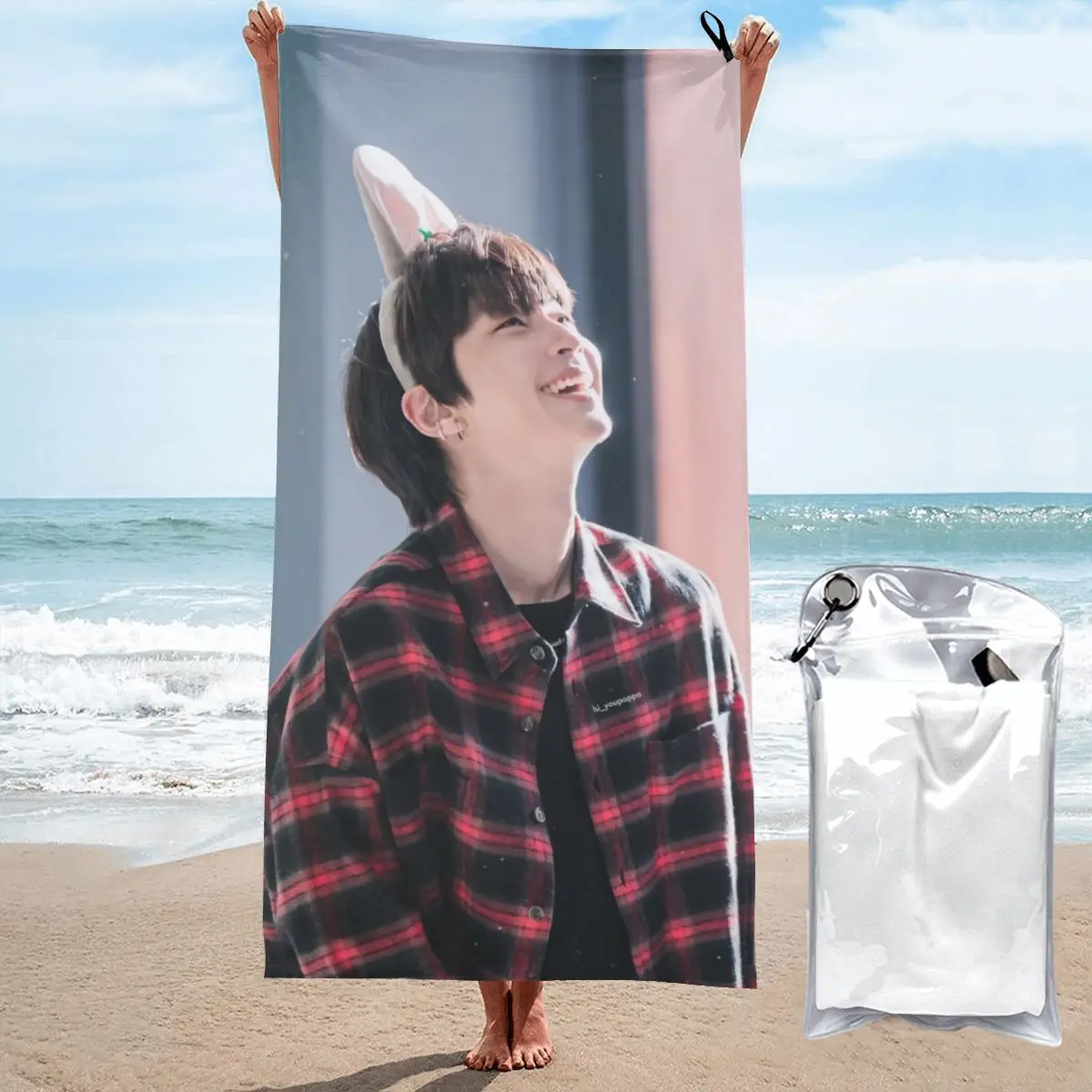 Quick Drying Bath Towels Hwang In Yeop Oversized Printing Towel Super Absorbent Pool Towel Blanket