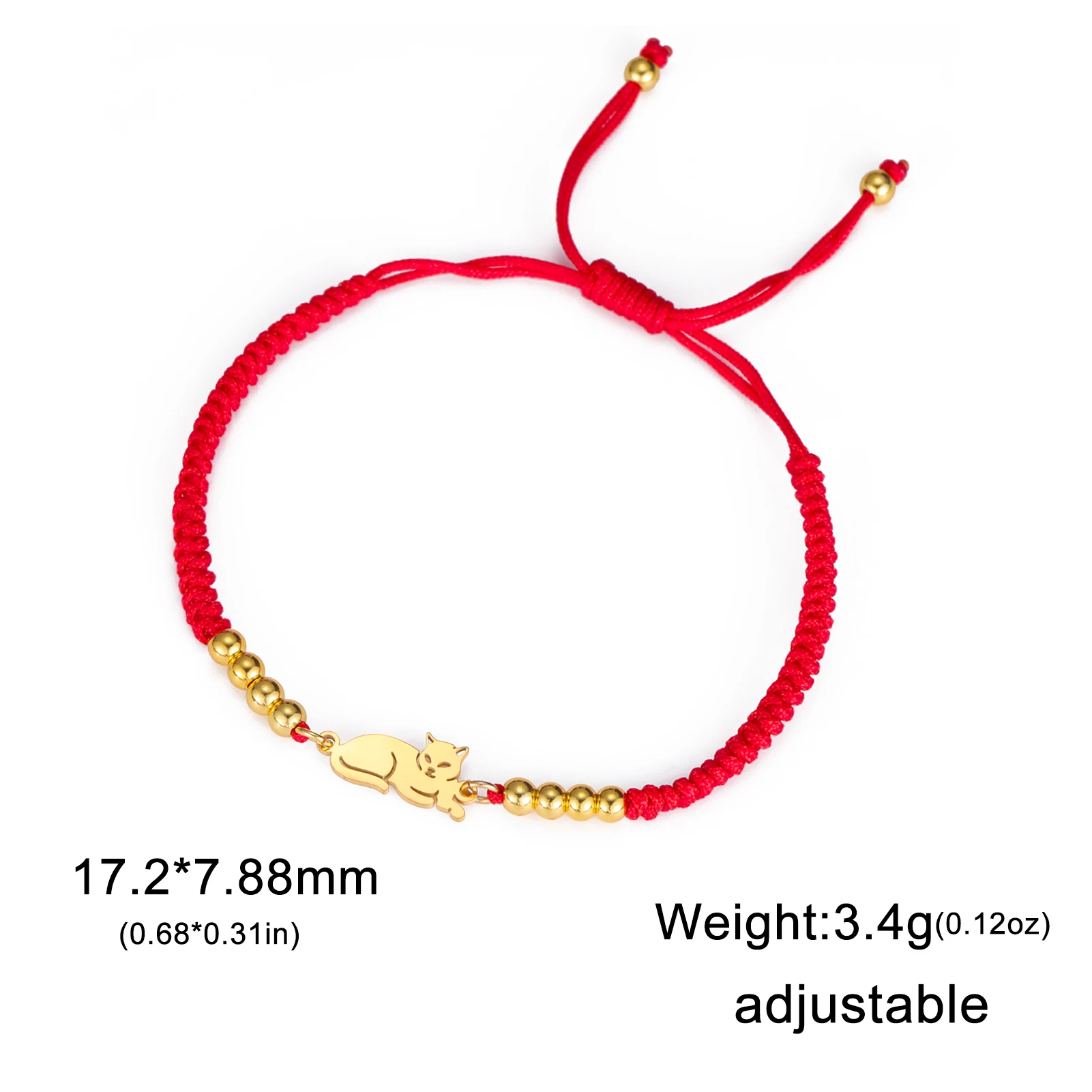 COOLTIME Niedliche Katzen-Armbänder für Damen, Edelstahl, hübsches Tier-Armband, Kpop-Mode, verstellbare Kette, Schmuck – Detail 13