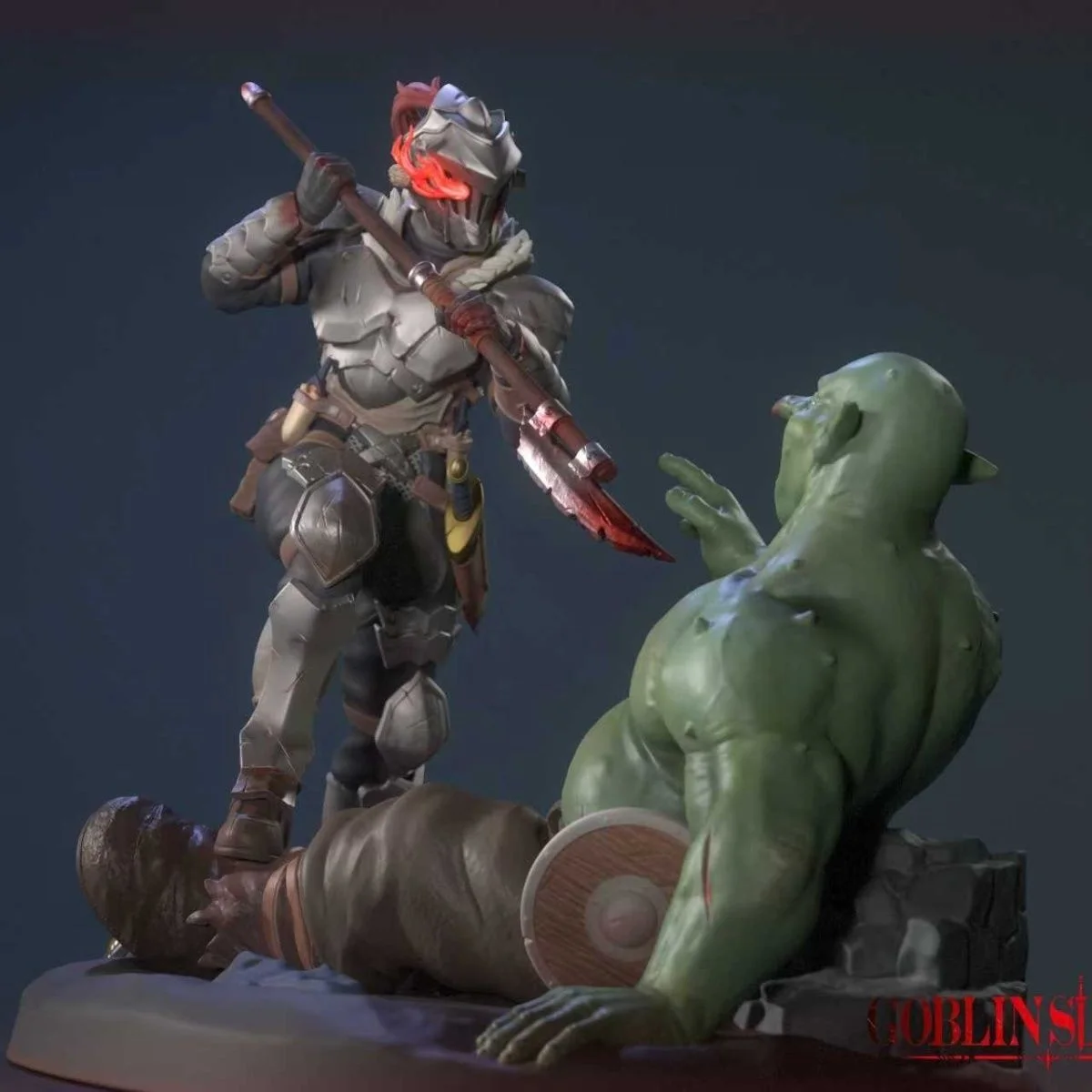 Resin Model Figure, 1/24 Scale Goblin Slayer, GK, Unassembled and Unpainted Kit, 3D DIY Toy