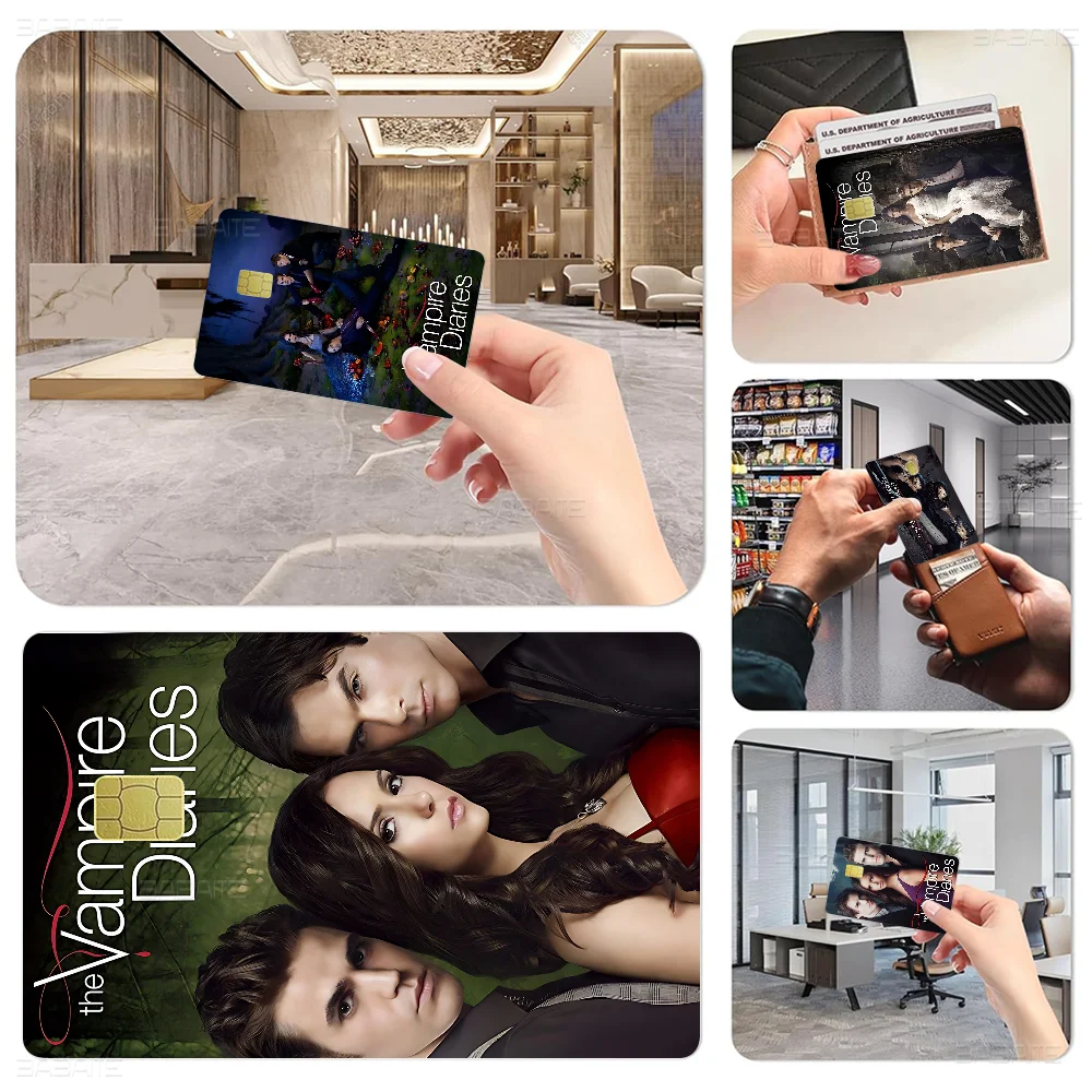 

The Vampire Diaries Game Anime Sticker Film Skin Cover Case For Small Large No Chip Debit Credit Card Front Side