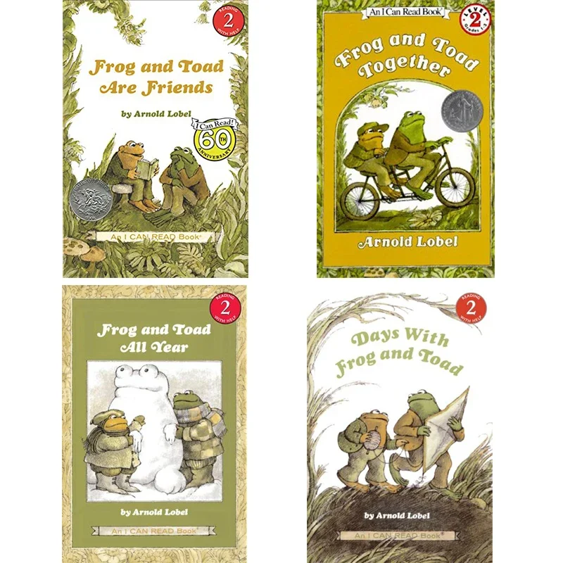 4 books/set, Frog and Toad Together/Frog and Toad All Year, Children's books aged 3 4 5 6 7 English book, Picture Books HJ-015