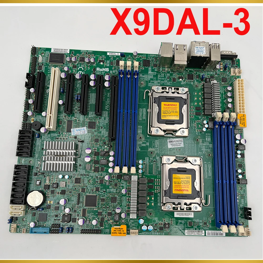 For Supermicro LGA1356 Xeon Processor E5-2400 v2 DDR3 8x SAS/SATA2 Ports From C606 Motherboard X9DAL-3