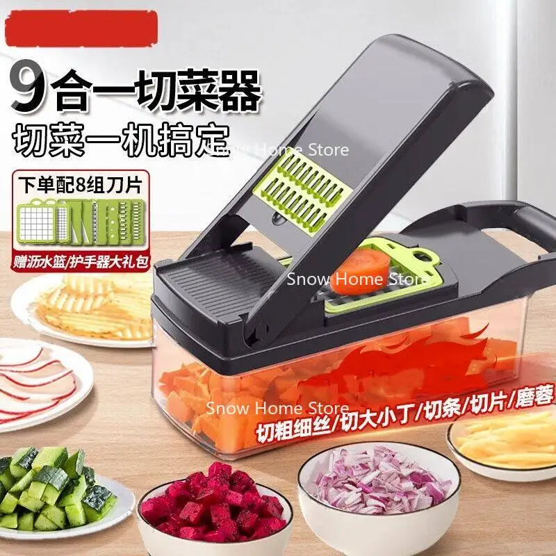 Vegetable Slicer, Kitchen Slicer, Slicer, Sliced Potatoes, Cucumbers, Radishes, Garlic, Scallions, Anti Spicy Gadget