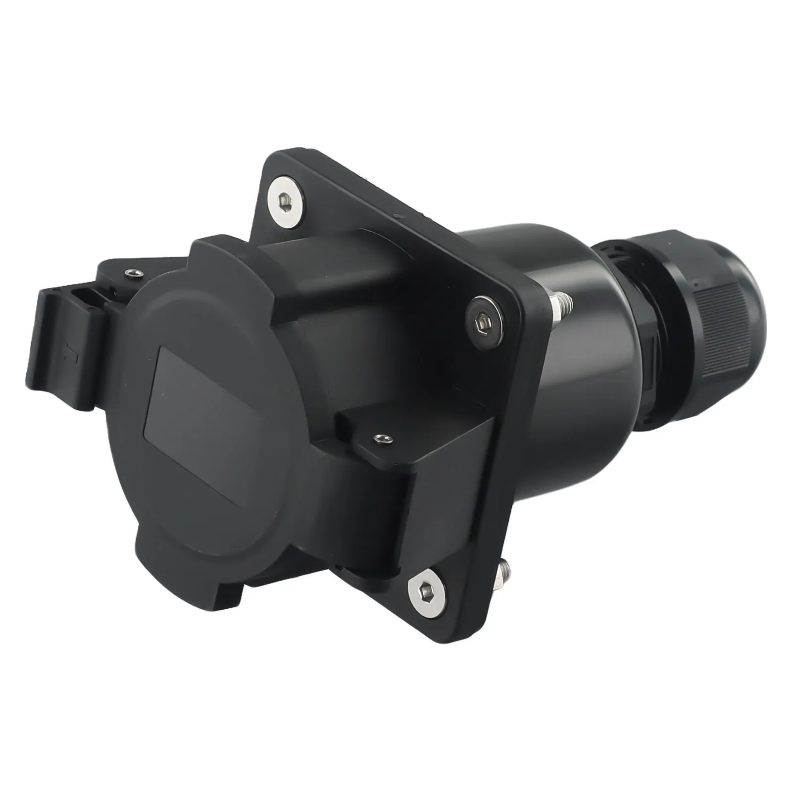 

5 Pins For J1772 Electric Vehicle Charging Inlet Socket Vehicle Type 1 Connector 32 AMP Maximum For Level 1 Or Level 2 AC Chargi