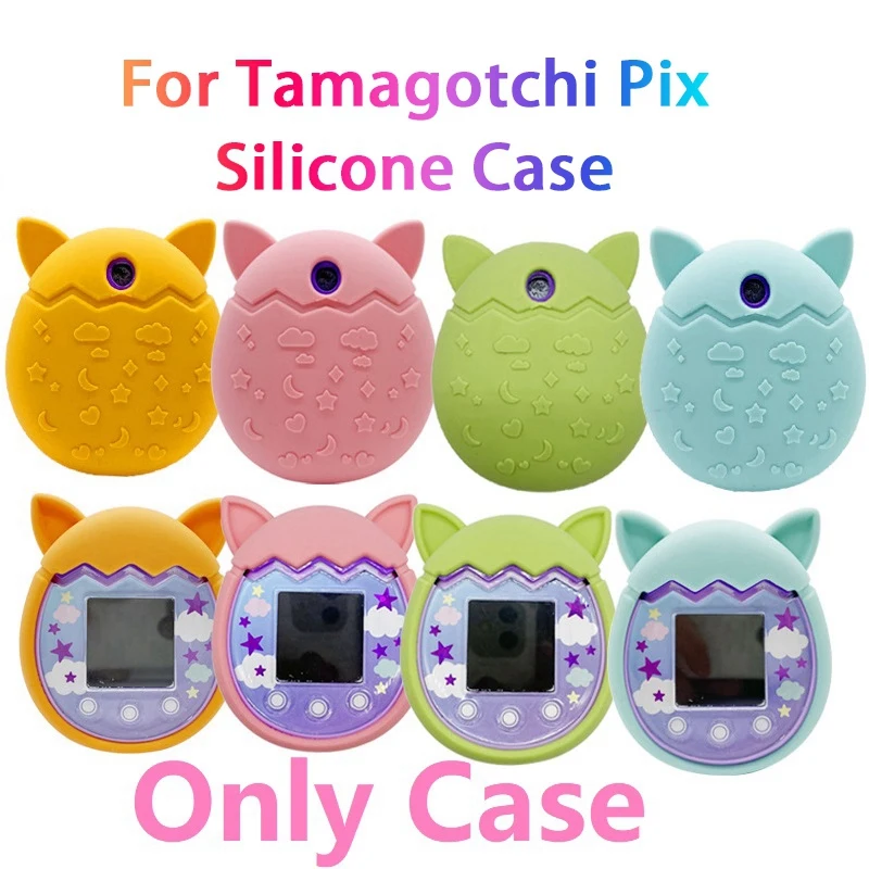 For Tamagotchi Pix Silicone Case Virtual Electronic Pet Machine Protective Cover Shell Waterproof Silicone Case