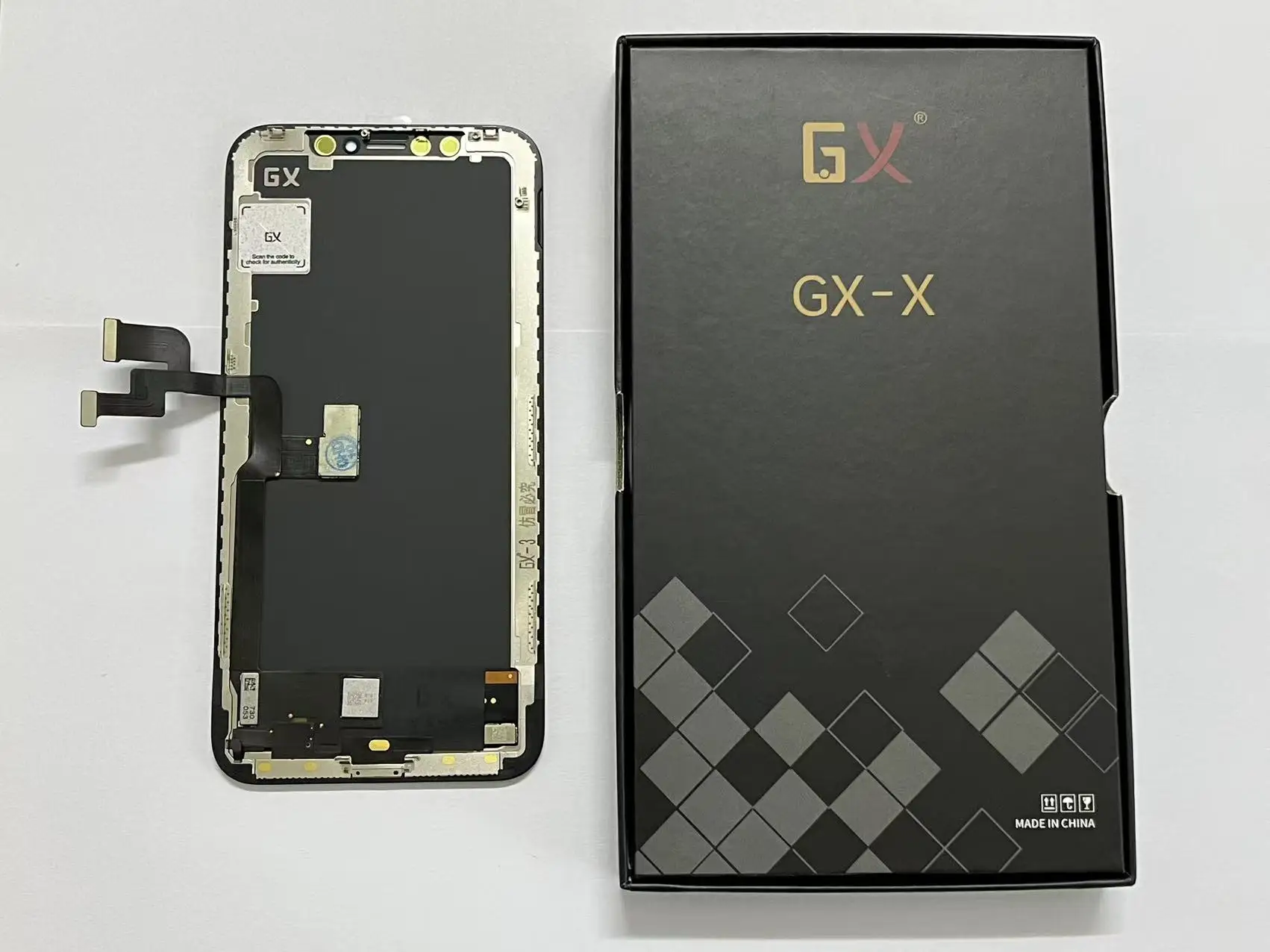 GX OLED scherm voor iPhone X XS XS Max 11 12 13 14 15 16 Pro Max, True Tone met 3D Touch, voor iPhone reparatie inclusief gereedschap