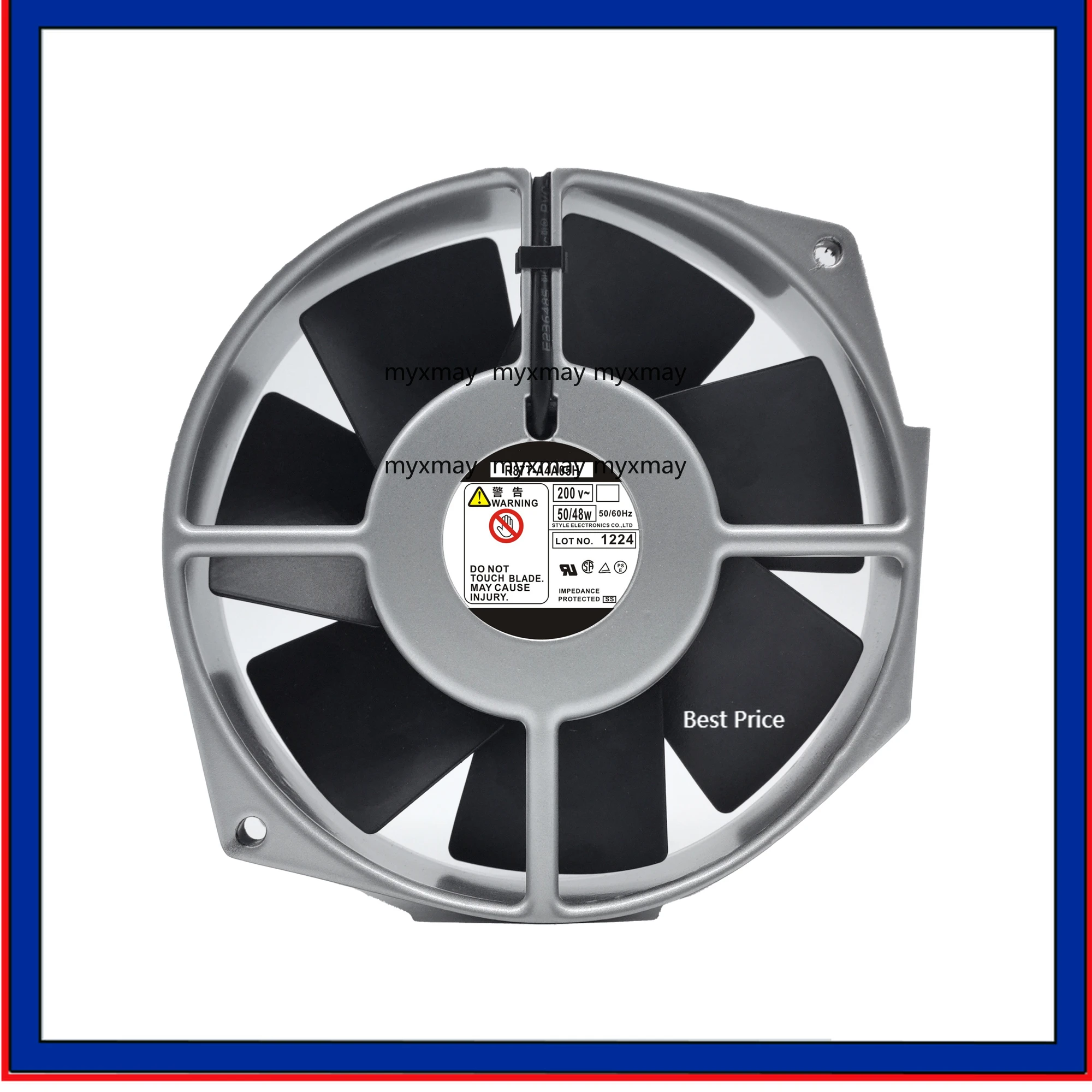 

R87T-A4A05H AC 200V 0.25A 50W 2650RPM 15038 150x150x38mm Ball Bearing Cooling Fan for ABB Converters