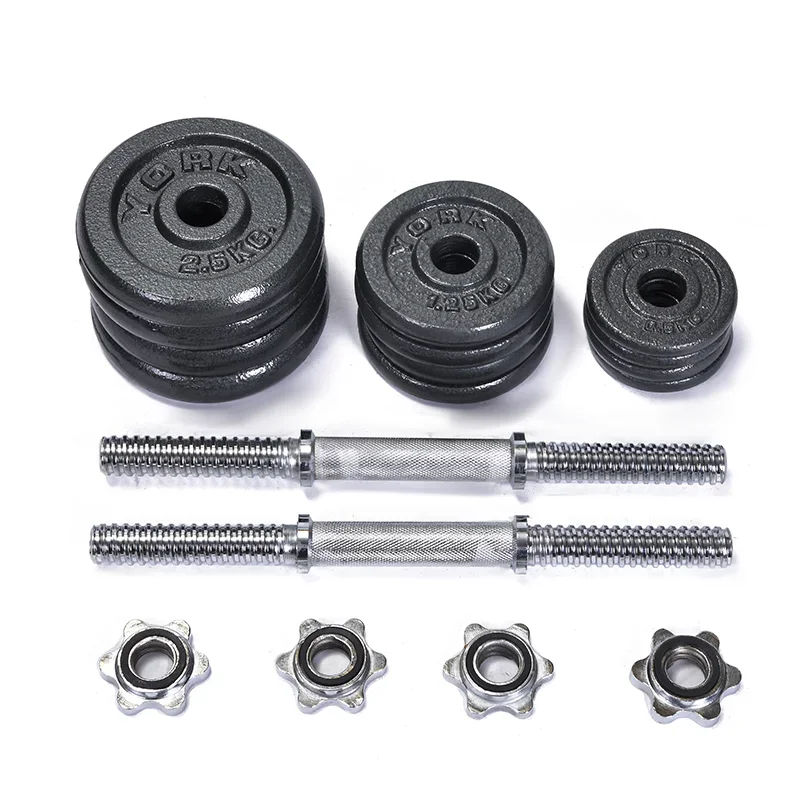 New Product Factory Direct Sale Painting Iron Dumbbell Paint-baked Gym Dumbbell Home Fitness Adjustable Dumbbells