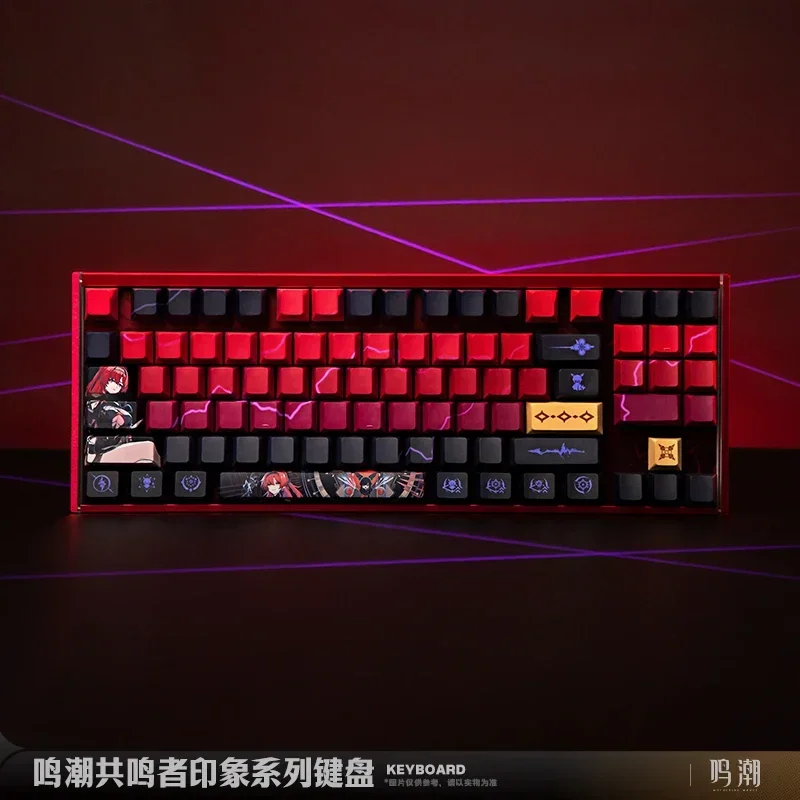 Wuthering Waves Keyboard Yinlin Three Mode Wireless Customized Mechanical Gaming Keyboard 89keys Hot Swap Gasket Pc Gamer