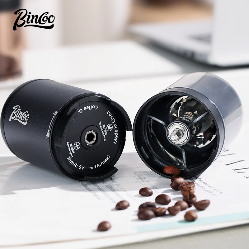 Bincoo Colorful Electric Bean Grinder Portable Coffee Bean Grinder 5-star Knife Disk Car Camping Coffee Maker Accessories Tool - Image 2