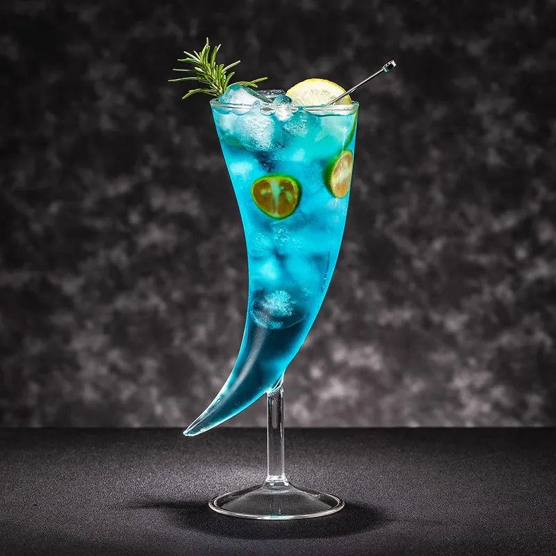 

410ml Creative Moon Cocktail Glass, Goblet Cup, Drinking Glasses for Home, Bar, Kitchen, Restaurant, Drinkware Bar Set