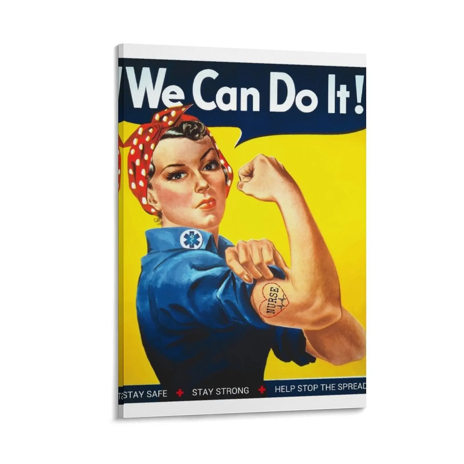 

We Can Do It Nurse Rosie Canvas Painting home decor house decoration