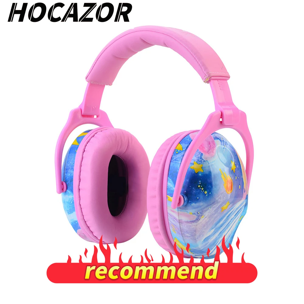 HOCAZOR Kids Earmuffs Safety Noise Reduction Earmuffs For Autism Hearing Sensory Issues Children Hearing Protection Earmuffs