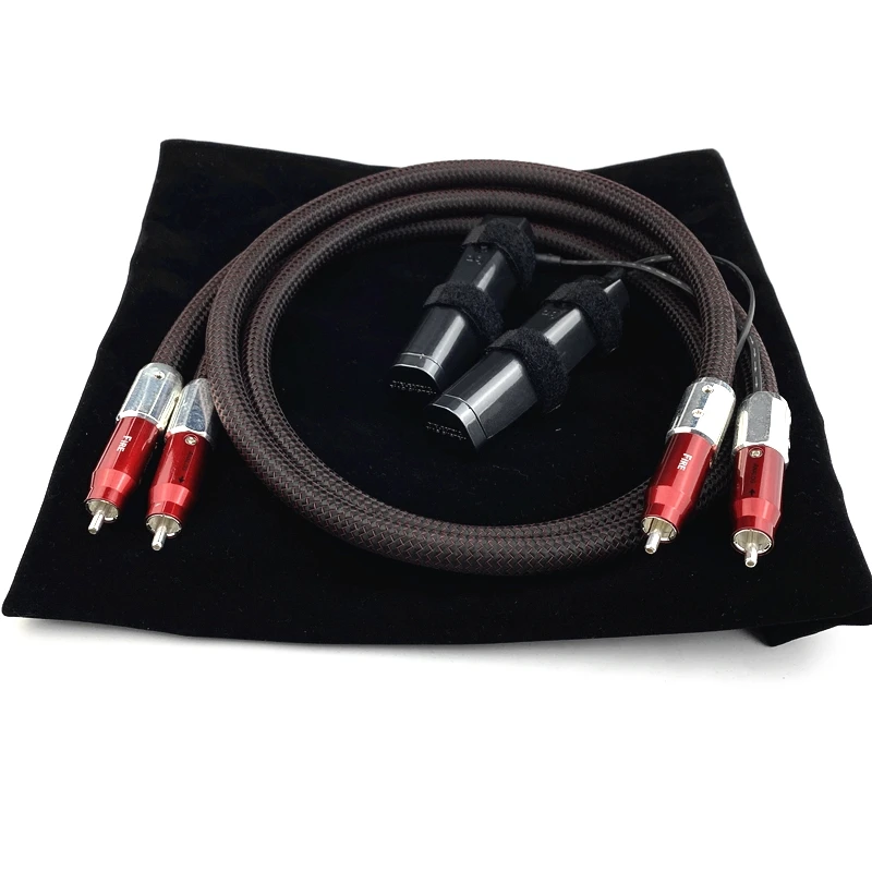 

Hi-end Fire XLR Balanced Cable PSS Silver HiFi Audio RCA Interconnect Line with 72V Battery