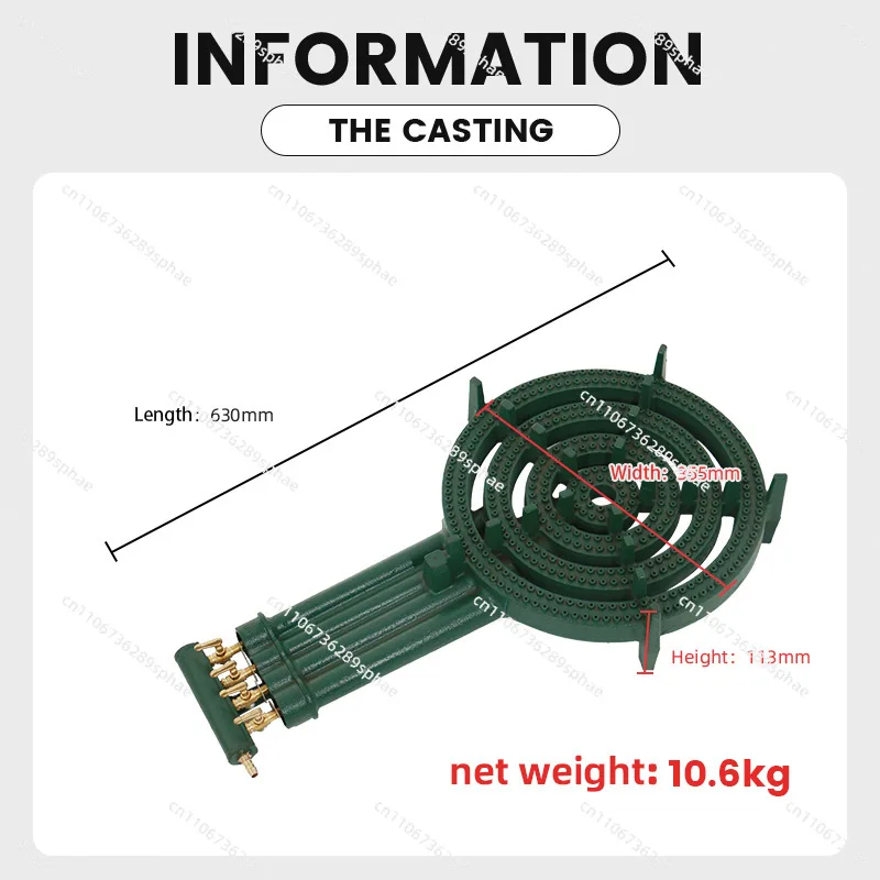 low priced products high quality 4 rings burner gas stove head