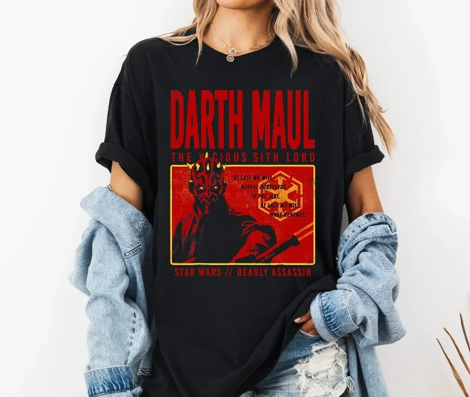 Camiseta Star Wars Halloween Darth Maul The Vicious Sith Lord, camiseta Galaxy's Edge, camiseta de Star Wars Deadly Assassin