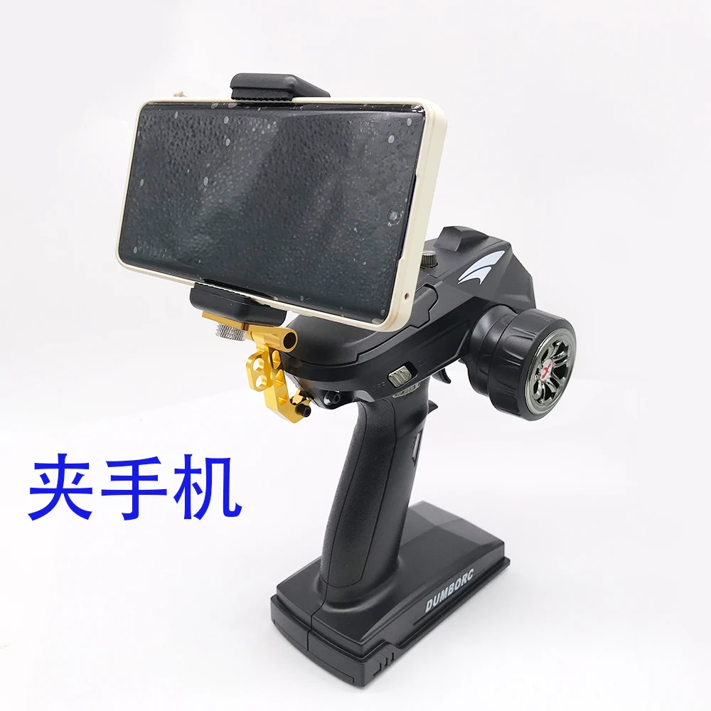 Telefoon Houder Clip Beugel Mount Ondersteuning Voor Dumborc X6 X4 2.4G 6CH Zender Afstandsbediening 1/10 1/8 SCX10 D90 rc Auto Boot