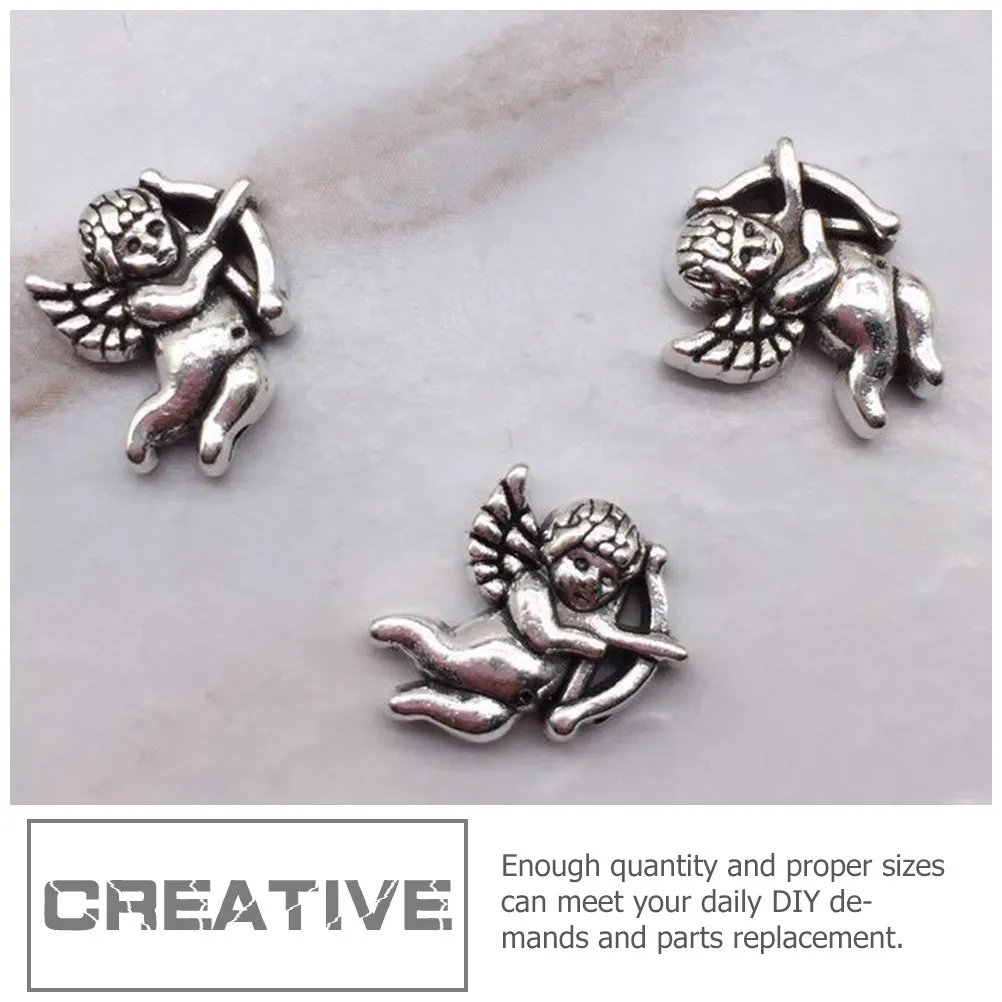 

18 шт. подвесок для изготовления украшений, подвески в форме ангела, яркие цвета, аксессуары для самостоятельного изготовления ожерелий и браслетов, подвески в форме ангела ручной работы