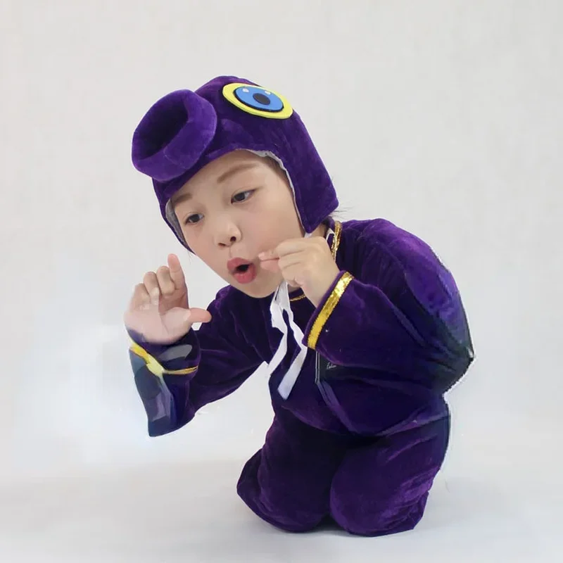 Cartoon Shiny Goldfish Golden Silver Purple Fish Fancy Dress   Show Jumpsuit Children Adult Gift Cosplay Halloween Costume