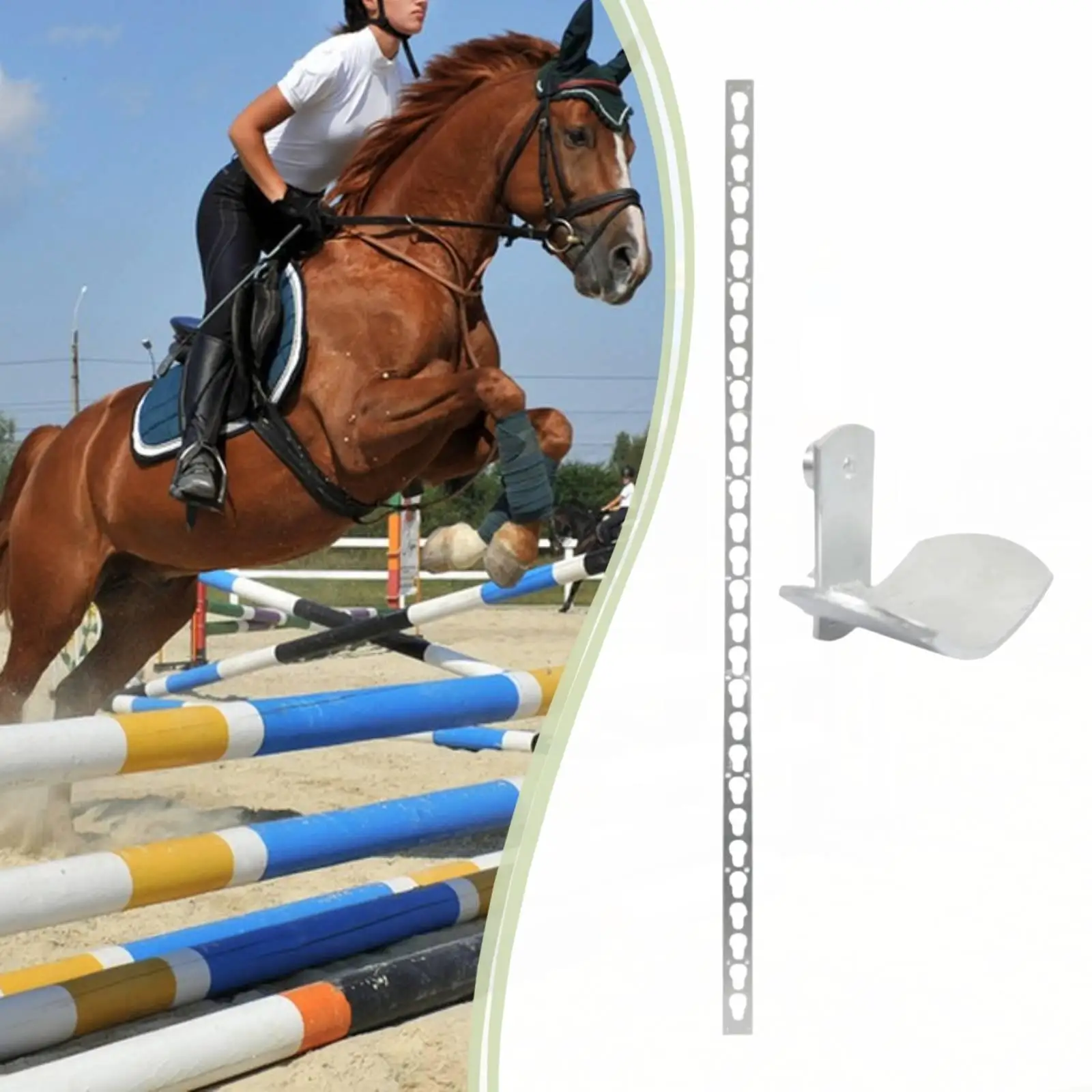 keyhole-track-with-jump-cup-jump-cue-multipurpose-gear-equestrian-equipment-jumping-cup-holder-for-outdoor
