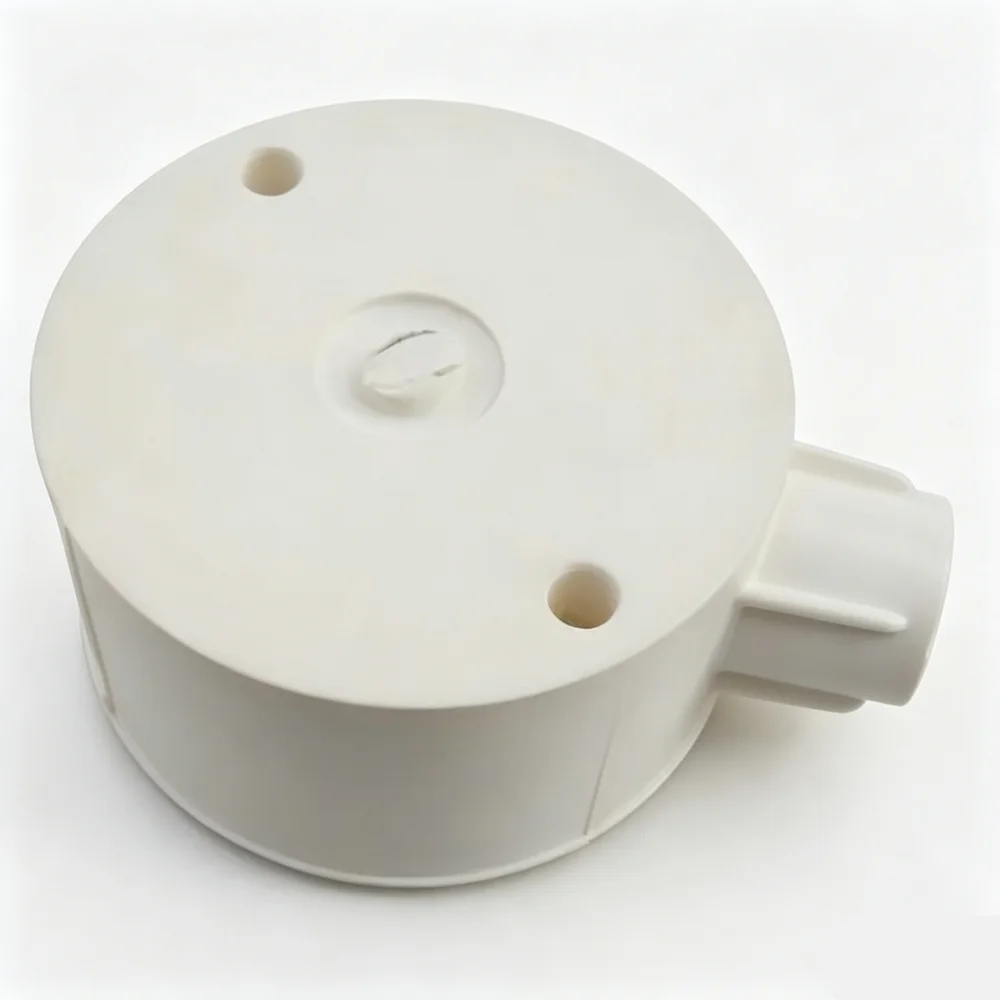 2pcs 16 20 25mm Electrical Pipe Connection Commander Box (Single Fork) PVC White