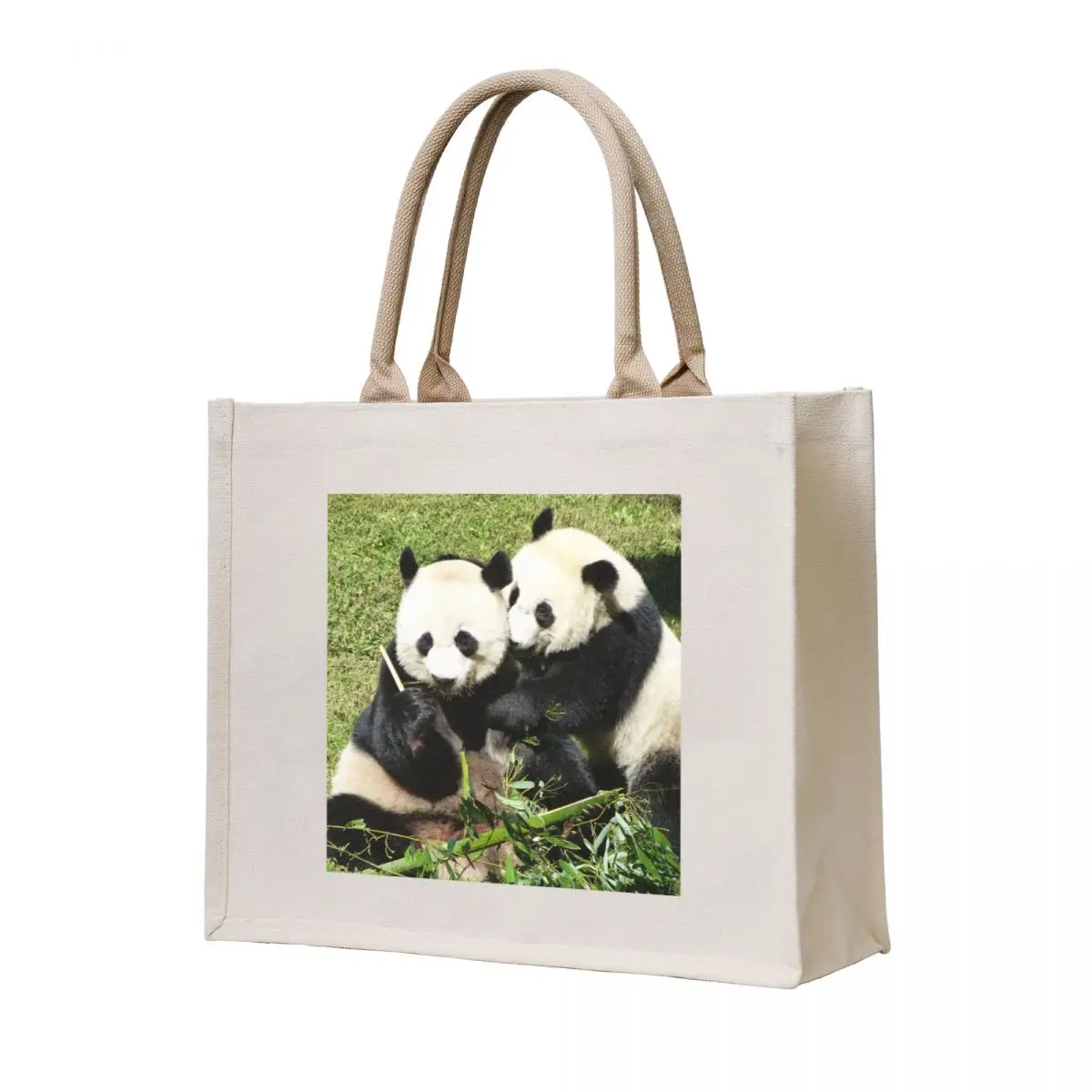 

Giant Pandas Mei Xiang and Bei Bei at the National Zoo Tote Bag cute pouch bag Handbags female bag